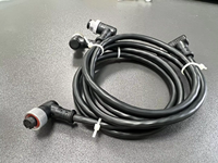 Adaptateur d'alimentation M12 Connecteurs Ethernet Câble de signal 4Pin 5Pin avec contact en cuivre mâle/femelle