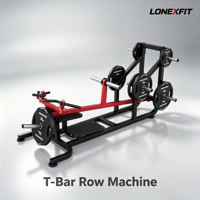 Machine à rames T-Bar Landmine à charge par plaques, pour entraînement des muscles avant et arrière, usage commercial en salle de sport