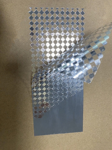 Adesivi di Sicurezza Olografici Antimanomissione Stampabili con Codice a Barre, Argento a Nido d'Ape, per Imballaggi Alimentari in Plastica - Product Image 1