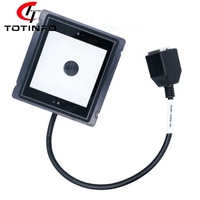 Lector de Tarjetas NFC RFID TOTINFO 13.56MHz ISO 14443A de Plástico Negro con Clasificación IP54 para Sistema Operativo Linux, Distancia de Lectura de hasta 3m