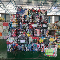 PUYI Pemasok Grosir Pakaian Bekas Campuran Grade A, Bal Pakaian Bekas dalam Jumlah Besar, MOQ 100kg, Pengiriman Acak untuk Dijual Kembali
