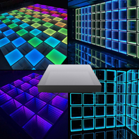 Twinklight Infinity Miroir Cube Affichage LED Interactif Plancher De Scène Piste De Danse Portable pour KTV Fêtes De Mariage Pistas De