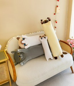 Baby Kids Toys Weiches Katzen kissen Plüsch Big Hugging Plüsch kissen Cartoon Long <span class=keywords><strong>Cat</strong></span> Plüsch kissen - Product Image 4