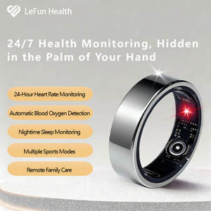 Bague connectée F56D <span class=keywords><strong>pour</strong></span> hommes et femmes, suivi de <span class=keywords><strong>la</strong></span> santé, du sommeil, de <span class=keywords><strong>la</strong></span> fréquence cardiaque, de <span class=keywords><strong>la</strong></span> <span class=keywords><strong>pression</strong></span> <span class=keywords><strong>artérielle</strong></span>, moniteur de fitness et de sport, compatible Android, étanche, en alliage - Product Image 4