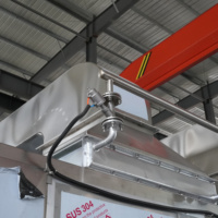 Gloednieuwe, op bestelling gemaakte industriële stoomverwarmde continue banddroger voor de verwerking van fruit en groenten