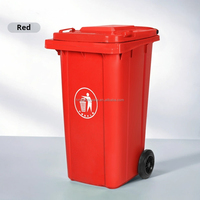 Fabricant de 240 litres d'extérieur, grande poubelle/poubelle/poubelle à roulettes en plastique pour l'extérieur à vendre prix