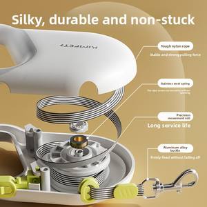 Atacado 5m Reflective Dog Walking Leash Pet Retrátil Controlável Trela De Plástico Padrão Sólido Moda Cross-Border Dog Gear - Product Image 4