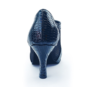 Nuove Scarpe da Ballo Latino <span class=keywords><strong>in</strong></span> PU e Rete per Donna, <span class=keywords><strong>Tacco</strong></span> Alto 7,5 cm, Scarpe da Ballo da Sala <span class=keywords><strong>con</strong></span> Suola Morbida, Scarpe da Danza Moderna per Ragazze - Product Image 5