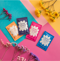 Sachet d'échantillon cosmétique en feuille thermoscellée Sachet d'échantillon de crème Emballage de sachets d'échantillon en papier kraft blanc biodégradable