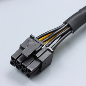 GPU 8-polig bis doppelt 8-polig (6 2) PCIe Power Splitter-Kabel 20cm 18AWG verzinnte Kupfer hülsen verlängerung für die Versorgung mit Grafikkarten-Netzteilen - Product Image 2