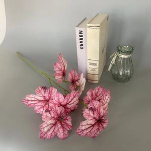 Artificial Butterfly Leaves Plant Silk <b>Flower</b> High Simulation Wedding Decoration <b>Single</b> Branch HDY 01 - Product Image 3