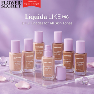 <span class=keywords><strong>Fond</strong></span> <span class=keywords><strong>de</strong></span> <span class=keywords><strong>teint</strong></span> liquide lumineux 6 couleurs Flower Secret Self-Love Natural <span class=keywords><strong>Skin</strong></span> 35ml. Anti-ternissement longue durée 12 heures. Teinte Inclusive - Product Image 1
