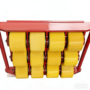 Alat Pemindah Beban Beroda Karet Anti-Selip Konstruksi Baja <span class=keywords><strong>Roller</strong></span> Skate 6T Alat Pemindah Berat - Product Image 1