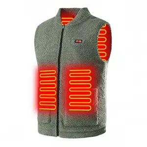 Custom Heated Jacket Battery Electric Heated Winter Warm Thermal Cotton Men Women Unisex Heating Vest Gilet Jacket