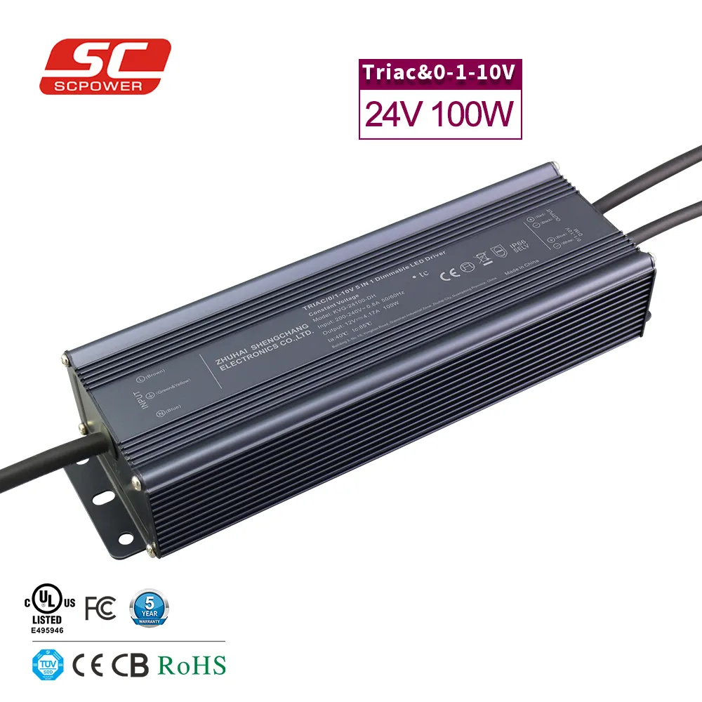 SC 100W constant voltage 12V led power supply 24v switch power supply
