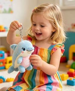 Muñeco Interactivo Inteligente con IA, Delfín Emocional, Compañero <span class=keywords><strong>de</strong></span> Juego, Algodón PP, Voz Similar a la Humana, Alivia el Estrés, Peluche <span class=keywords><strong>de</strong></span> 18 CM para Mayores <span class=keywords><strong>de</strong></span> 14 Años - Product Image 3