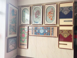 Échantillon gratuit d'usine Cadre photo décoratif de style moyen-oriental populaire Logo Plastique Bois <span class=keywords><strong>Moulure</strong></span> personnalisée Cadre mural en plastique - Product Image 5