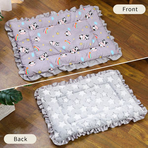 Interior de lujo al por mayor de alta calidad de diseño personalizado Logo dormir cálido felpa suave franela algodón Pad mascota perro gato camas perrera - Product Image 4