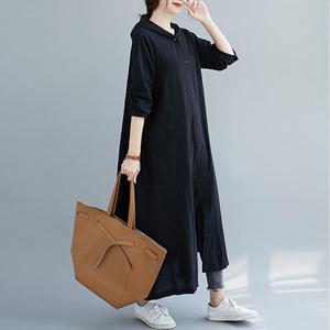 <span class=keywords><strong>Robe</strong></span> longue décontractée à capuche en coton et lin pour femmes, taille ample, <span class=keywords><strong>rouge</strong></span>, avec poche boutonnée, respirante, à manches longues, automne et <span class=keywords><strong>hiver</strong></span> - Product Image 5