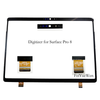 Verre de numériseur tactile pour Microsoft Surface Pro 7 7+ 8 X 1866 1960 1961 1982 1983 1876 2010 Pièce de rechange pour ordinateur portable