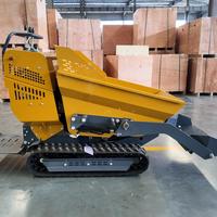 Selbstladender Mini-Raupenkipper mit Gummiketten 500kg Hydraulische Kippfunktion Kleiner Ketten-Transportkipper