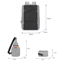 Sac à dos de voyage étanche pour ordinateur portable, design personnalisé, élégant, pour étudiants et professionnels, idéal pour l'extérieur et le bureau