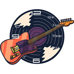 거실 장식을위한 베스 필름 디자인과 패션 창조적 인 복고풍 축구 비닐 기록 벽시계 - Product Image 5