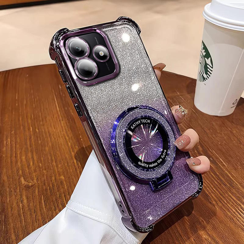 Viola scuro [con pellicola per lenti + supporto glitterato]