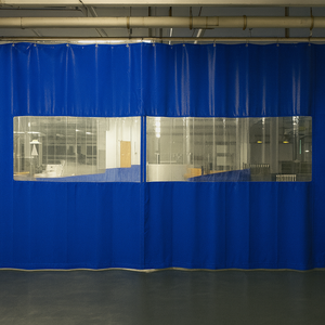 <span class=keywords><strong>Tenda</strong></span> Divisoria Industriale Impermeabile in PVC Non Tessuto, Riduzione del Rumore, per Magazzino/Officina Temporanea - Product Image 1