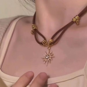 Exquisitos Collares de Mariposa Vintage para Mujer, Colgante de <span class=keywords><strong>Sol</strong></span> Maillard, Cadena para Clavícula, Joyería - Product Image 6