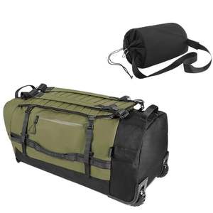 กระเป๋าเดินทางแบบพับได้ 1 ใบ พร้อมล้อลาก ความจุ 86 ลิตร  กระเป๋าเดินทางขนาดใหญ่พร้อมช่องใส่รองเท้า สำหรับการตั้งแคมป์กลางแจ้ง - Product Image 1