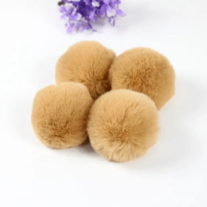 <span class=keywords><strong>Pompon</strong></span> en fourrure de lapin Rex de grand diamètre, <span class=keywords><strong>pompon</strong></span> en fourrure de lapin Rex en peluche - Product Image 4