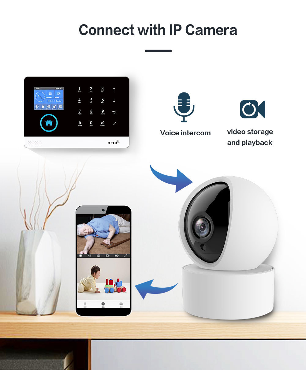 PG103 Alarm System for Home Burglar Security 433MHz WiFi 4G Alarm Wireless Tuya Smart Alarm App Control · image 5