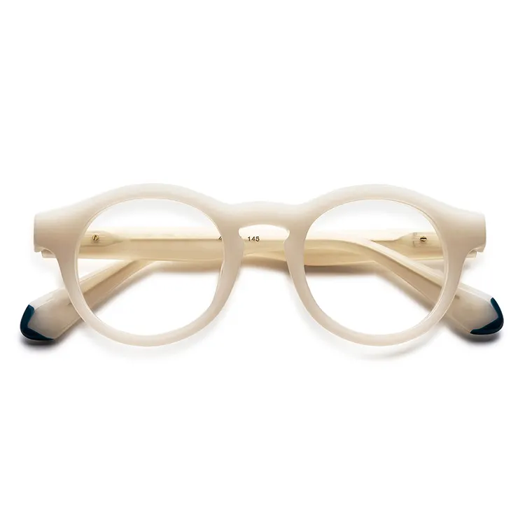 Óculos de plástico para uso ótico, armação redonda e grossa