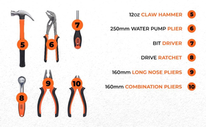 Coffret d'<span class=keywords><strong>outils</strong></span> professionnels 154 pièces en acier, mallette rigide, couleur <span class=keywords><strong>et</strong></span> logo personnalisés, comprend clé, tournevis, pinces, OEM/ODM - Product Image 4