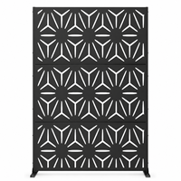 Panneaux décoratifs en acier galvanisé Art Déco, découpés au laser sur mesure, durables, pour murs d'intimité extérieurs, aménagement paysager et jardin