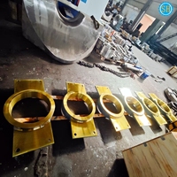 Support de bobine d'issue de four d'usine sidérurgique personnalisé, usinage CNC, fraisage, services de soudage