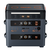 Station d'alimentation solaire portable d'urgence 2400W 2016Wh LiFePO4 avec chargeur et batterie de stockage d'énergie