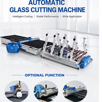 Machine de découpe de verre CNC automatique contrôlée par PLC Glasino, moteur Yaskawa Japonais 12 kW, épaisseur de verre 3-25 mm, élimination des bords, énergie