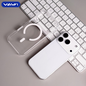 Étui magnétique transparent VAWI C012 pour <span class=keywords><strong>iPhone</strong></span> 12 <span class=keywords><strong>13</strong></span> 14 15 16 17 Pro/Pro Max, <span class=keywords><strong>coque</strong></span> de téléphone en PC rigide anti-jaunissement et antichoc - Product Image 6