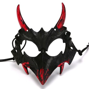 หน้ากากพลาสติกครึ่งหน้าฮาโลวีนสำหรับงานเทศกาลปาร์ตี้คอสเพลย์ - Product Image 3