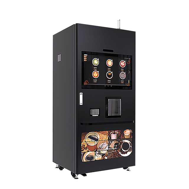 Drink Vending Machine Iced and Hot Dual Bean to Cup Drink Machine With Ice Maker for Sale