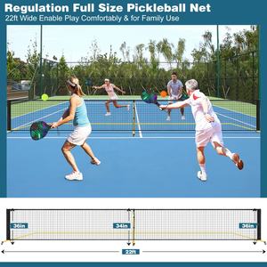 Kesun Personnalisé 22ft Portable Pickleball Paddle Net Court Lines avec Sac de Transport pour Pickleball Training Pickle Ball Net - Product Image 2