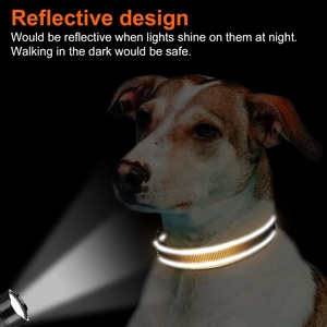Highly Reflective Durable Fast Dry Quick Release Buckle Pet <strong>Dog</strong> <strong>Collar</strong> Leashes For Different Sized <strong>Dogs</strong> Printed Made Polyester - Product Image 5