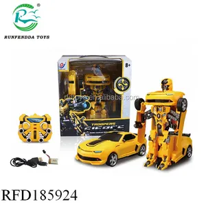 Afstandsbediening Auto Rc Robot 2.4G Auto Vervorming Robot Speelgoed