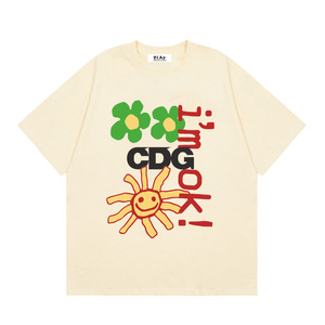 T-<span class=keywords><strong>shirt</strong></span> imprimé lettre d'amour Chuanjiu, à la mode, pour hommes et femmes, nouvelle collection été - Product Image 3
