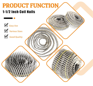 Clous de <span class=keywords><strong>toiture</strong></span> en acier galvanisé à l'électrolyse, tige lisse, <span class=keywords><strong>prix</strong></span> d'usine - Product Image 4