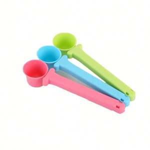 Sendok Teh Desainer Lucu Murah Grosir dari Plastik Daur Ulang, Sendok Takar Kopi dengan Klip Kantong - Product Image 2