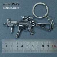 Porte-clés en alliage modèle AK47 Desert Eagle, petit pendentif de 6 cm, accessoire de dessin animé