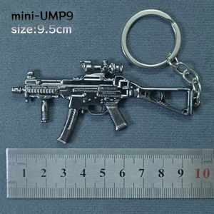Portachiavi in lega modello pistola AK47 <span class=keywords><strong>Desert</strong></span> <span class=keywords><strong>Eagle</strong></span>, piccolo ciondolo da 6 cm, accessorio a tema cartoni animati - Product Image 5